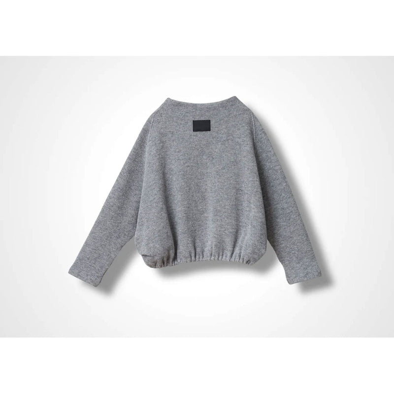KORA BOTTOLE NECK TOP -LT GREY-