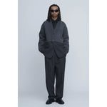 Wool Relax Pants -GREY-