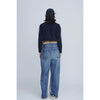 Fleece Tight Fit Track Jacket -DK.GREY-
