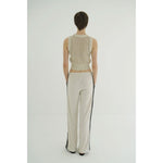 PILE LINE PANTS -IVORY-