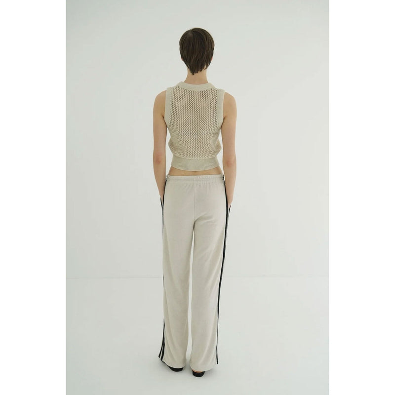 PILE LINE PANTS -IVORY-