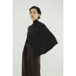 CAPE SET KNIT TOPS -CAMEL-
