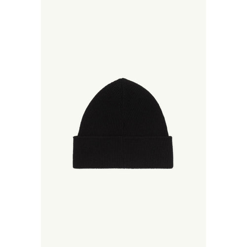 Tape wool-blend beanie