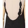 Floral Jacquard Camisole Dress - black