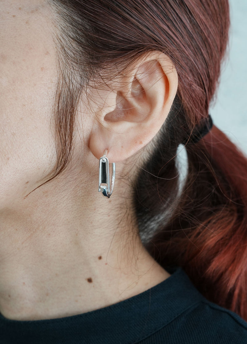 CLIP EARRINGS -SILVER-