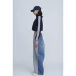 Fleece Tight Fit Track Jacket -NAVY-