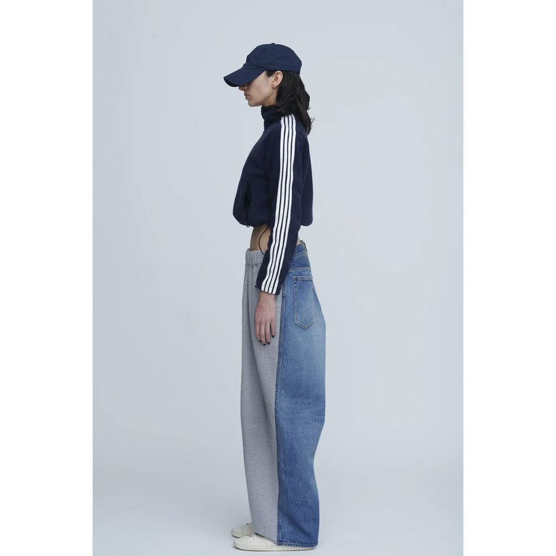 Fleece Tight Fit Track Jacket -NAVY-