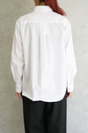 フラワーモチーフシャツ-WHITE×BLACK-