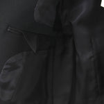 チュールレイヤードショートジャケット-BLACK-