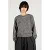 Reversible Mohair Knit -BLACK-