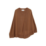 CAPE SET KNIT TOPS -CAMEL-