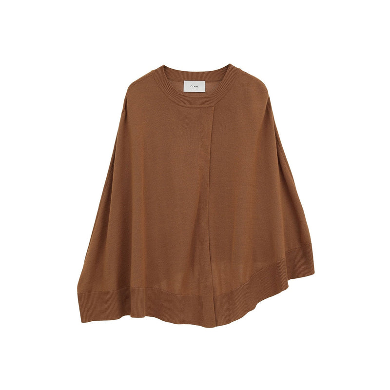 CAPE SET KNIT TOPS -CAMEL-