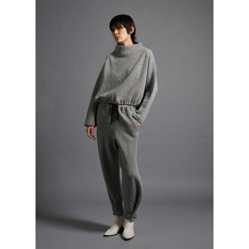 KORA BOTTOLE NECK TOP -LT GREY-