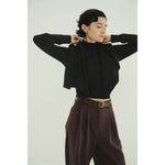 CAPE SET KNIT TOPS -CAMEL-