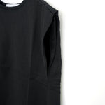 LISA FRENCH SLEEVE TOP -BLACK-