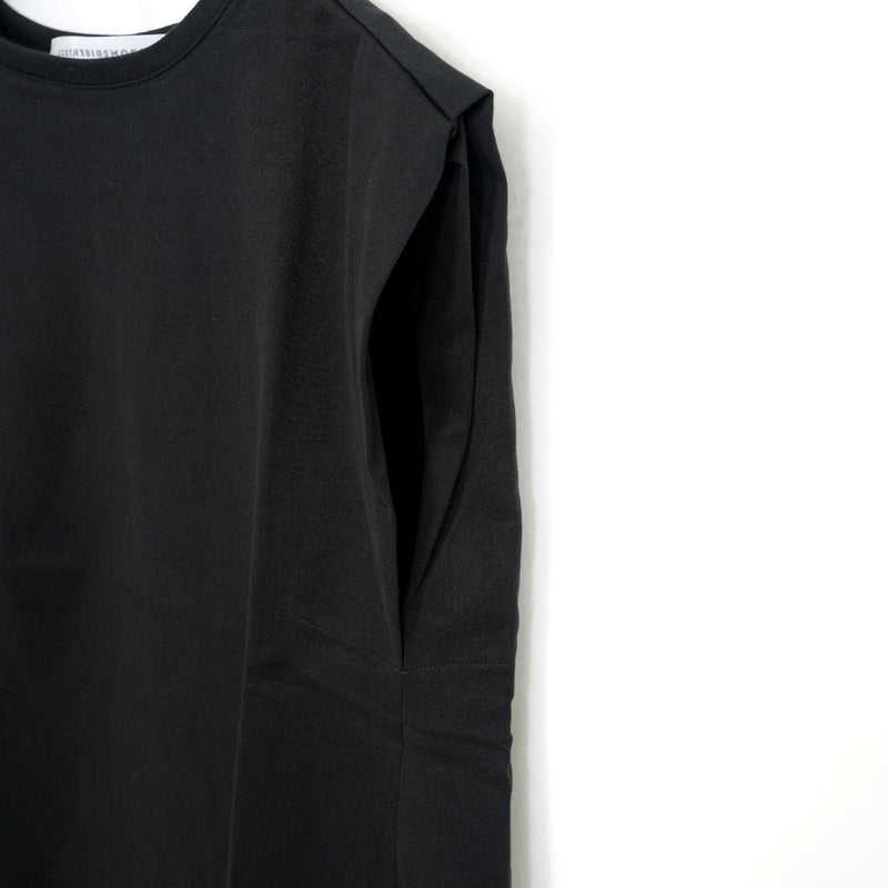 LISA FRENCH SLEEVE TOP -BLACK-