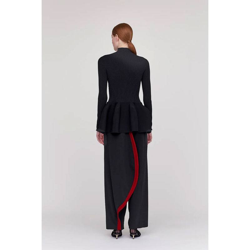 MILAN ROUND PANTS-MAROON RED MULTI-
