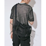 over engineering hanging tote bag -black-