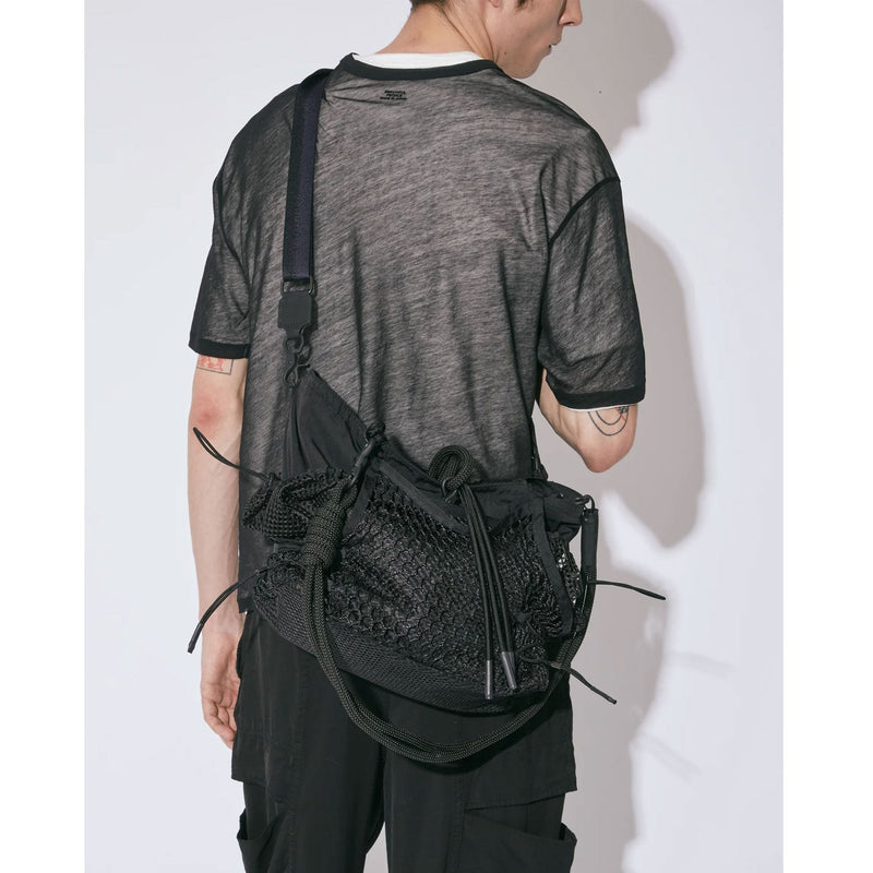 over engineering hanging tote bag -black-