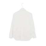 フラワーモチーフシャツ-WHITE×BLACK-