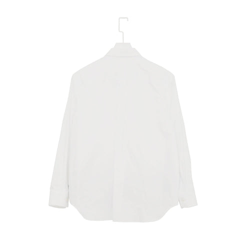 フラワーモチーフシャツ-WHITE×BLACK-