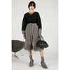 Reversible Mohair Knit -BLACK-