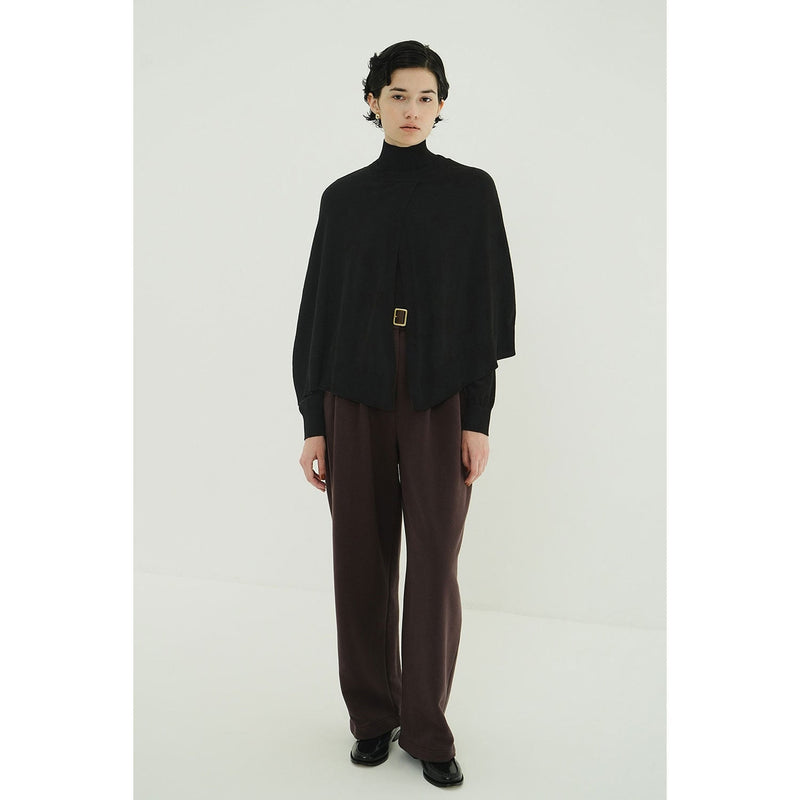 CAPE SET KNIT TOPS -CAMEL-