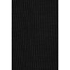 WOOL RIB HOODED TIGHT TOPS -BLACK-
