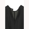 SQUARE SLEEVE BLOUSE -BLACK-