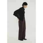 CAPE SET KNIT TOPS -CAMEL-