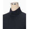 Light Wool Max Gabadine High Neck Blouse - navy