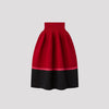 POTTERY SKIRT -MAROON RED MULT-