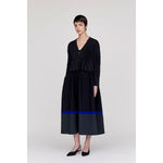 POTTERY SKIRT -BLACK MULT-