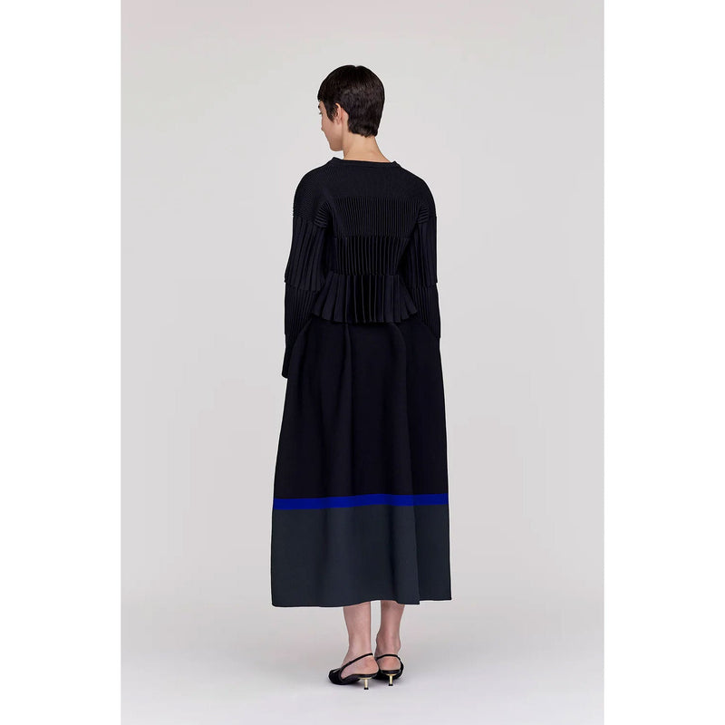 POTTERY SKIRT -BLACK MULT-
