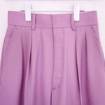 VIYELLA WIDE LEG PANTS-LIGHT PURPLE-