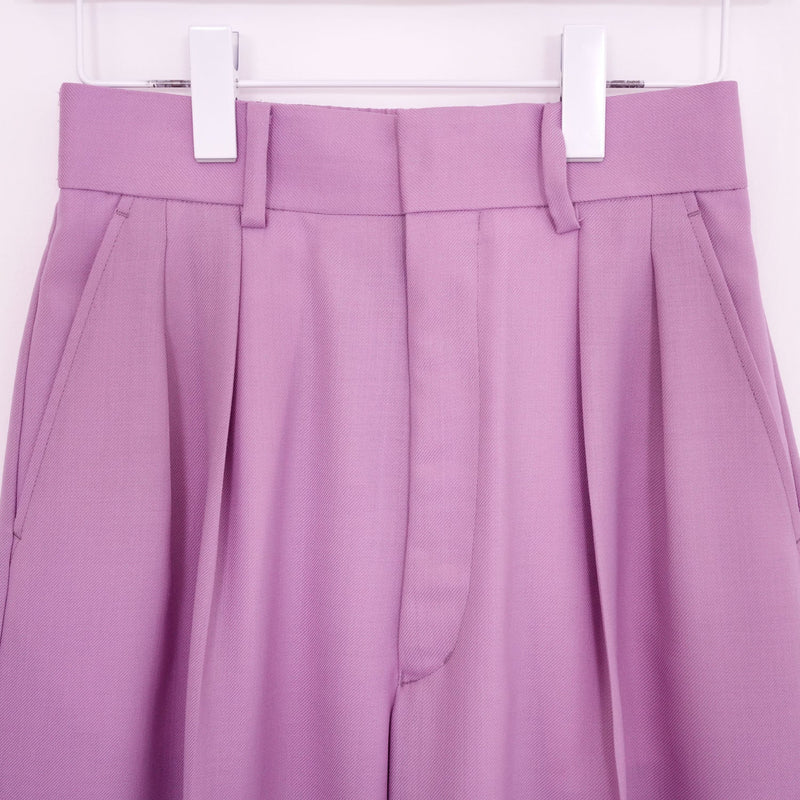 VIYELLA WIDE LEG PANTS-LIGHT PURPLE-