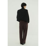 CAPE SET KNIT TOPS -CAMEL-