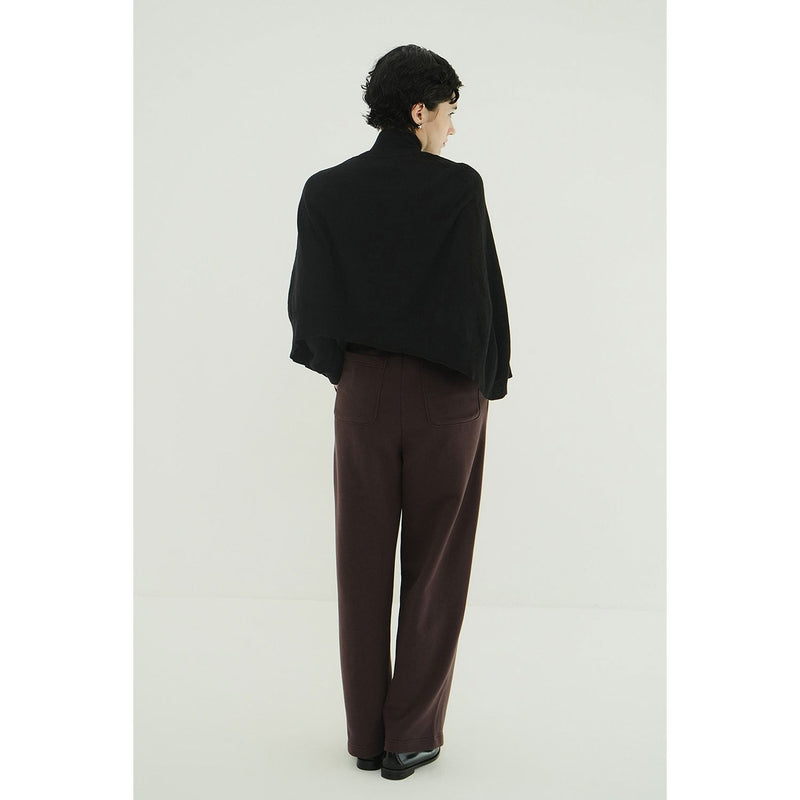 CAPE SET KNIT TOPS -CAMEL-
