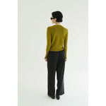 BASIC COMPACT KNIT TOPS -BEIGE-