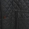 キルティングコート-BLACK-