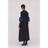 POTTERY SHORT BELL SLEEVE FLARE DRESS -BLACK MULT-