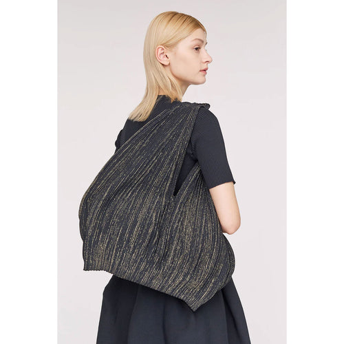 HYPHA GLITTER SHOULDER BAG -BLACK/BLACK-