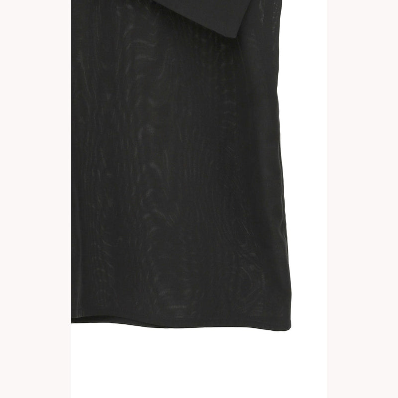 SQUARE SLEEVE BLOUSE -BLACK-