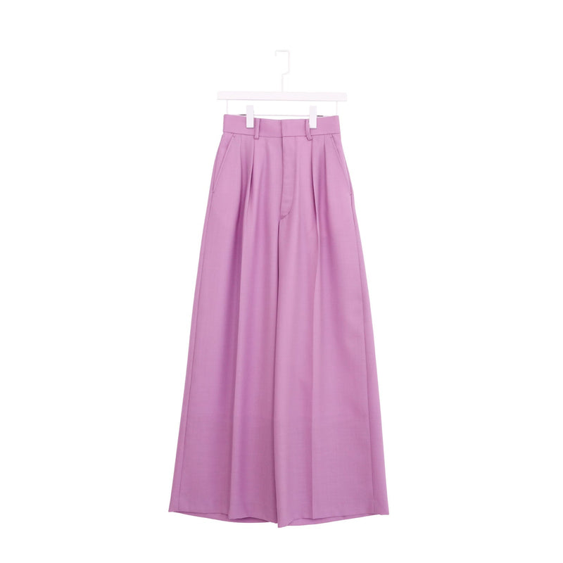 VIYELLA WIDE LEG PANTS-LIGHT PURPLE-