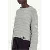 wool jumper -SILVER-