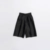 Organza Bermuda Pants-BLACK-