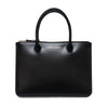 Zip Large Pouch With Handle -BLACK-