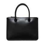 Zip Large Pouch With Handle -BLACK-