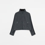 Fleece Tight Fit Track Jacket -DK.GREY-