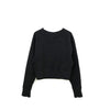 SLIT SLEEVE SWEAT -BLACK-